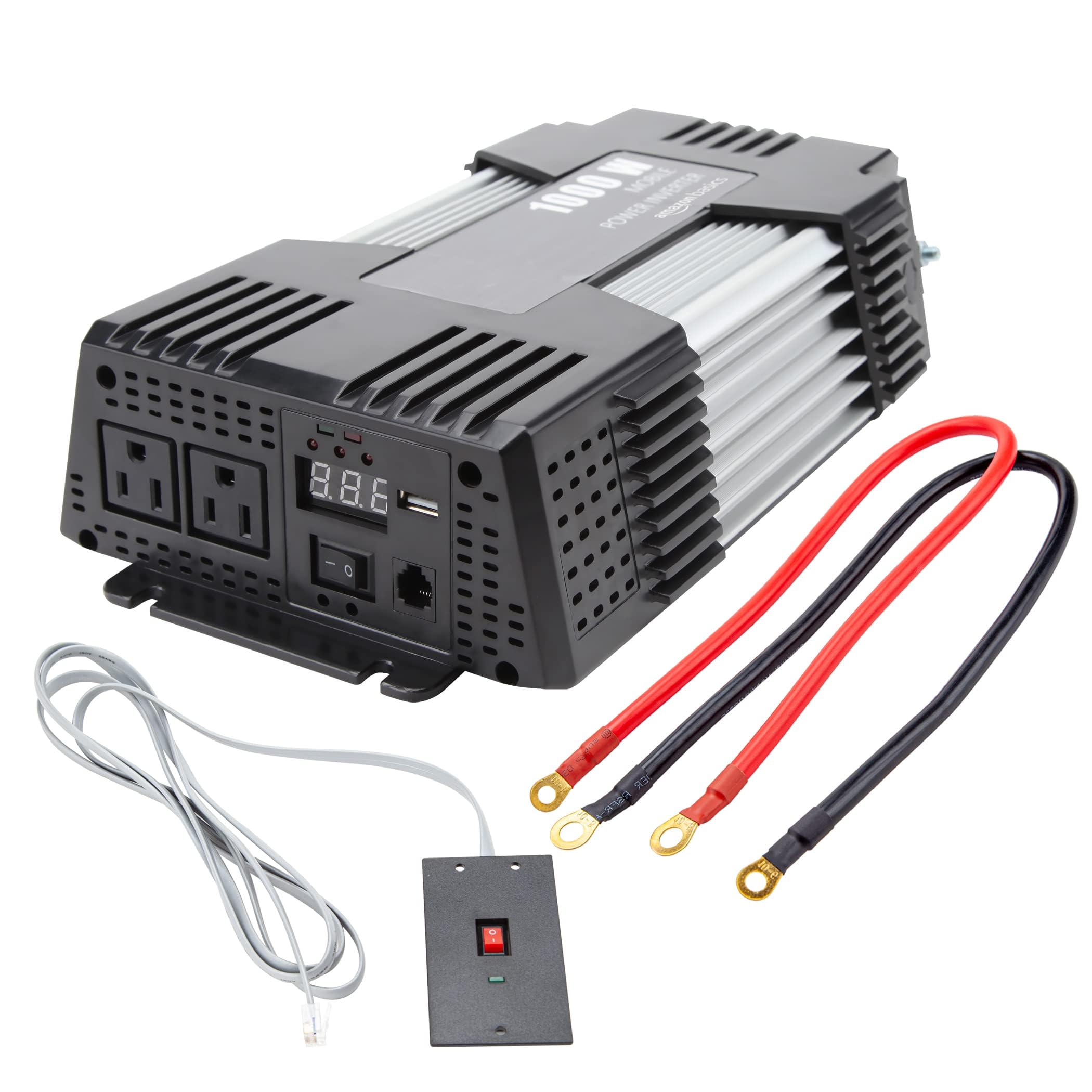 Amazon.com: Amazon Basics 1000W Car Power Inverter, 12V to AC 110V